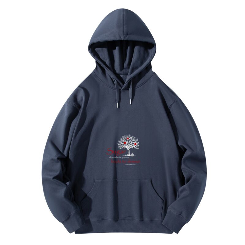 Unisex Front & Back Printing Cotton Hoodie - Image 6