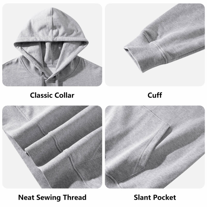 Unisex Front & Back Printing Cotton Hoodie - Image 18