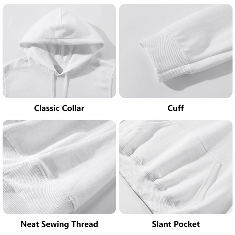 Unisex Front & Back Printing Cotton Hoodie - Image 16