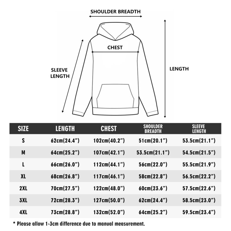 Unisex Front & Back Printing Cotton Hoodie - Image 17